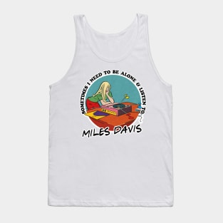 Miles Davis / Jazz Music Obsessive Fan Design Tank Top